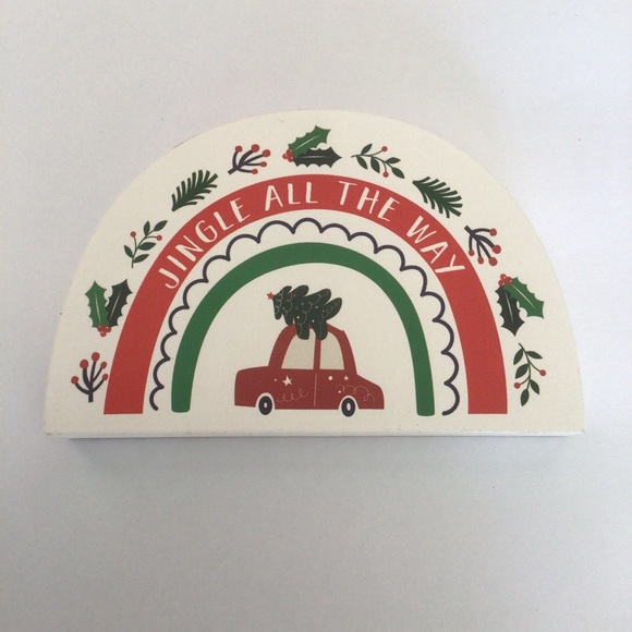 CHRISTMAS TREE WOODEN HOME DECOR SIGN - Picture 1 of 5